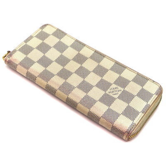 Louis Vuitton Clemence Damier Azur White Wallet - Picture 1 of 6